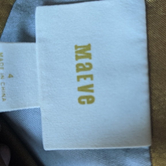 Maeve Anthropologie Gold Sleeveless Dress - Picture 4 of 4